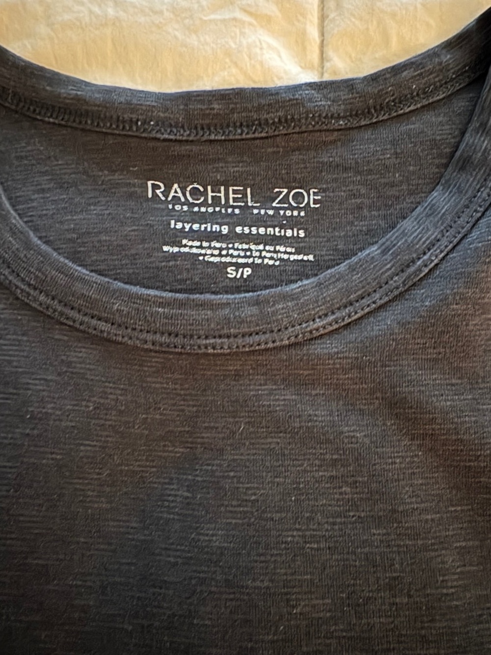 Rachel Zoe Black Ribbed Tank Top Women’s Small - Picture 2 of 5